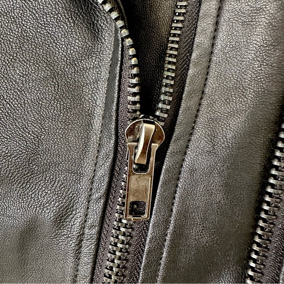 | lulus • up on a tuesday black vegan leather jacket • small | - Picture 16 of 16